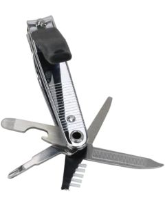 Iconikal 8-In-1 Toenail Clipper Multi Tool With Rubberized Grip