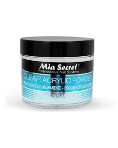 Mia Secret Clear Acrylic Powder, 2 oz - Professional Nail Powder for acrylic nails - acrylic powder - Mia Secret acrylic powder for acrylic nail kit/set - works with monomer acrylic nail liquid
