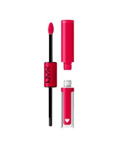 NYX PROFESSIONAL MAKEUP Shine Loud, Long-Lasting Liquid Lipstick with Clear Lip Gloss - On A Mission (Blue Red)
