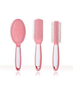 Lutonuni Hair Brush Set, Paddle Brush, Round Brush and Detangling Styling Brush Set for Men and Women, Great On Wet or Dry Hair, No More Tangle Hairbrush for Long Thick Thin Curly Natural Hair