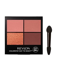 Revlon ColorStay Day to Night Eyeshadow Quad, Longwear Shadow Palette with Transitional Shades and Buttery Soft Feel, Crease & Smudge Proof, 560 Stylish, 0.16 oz