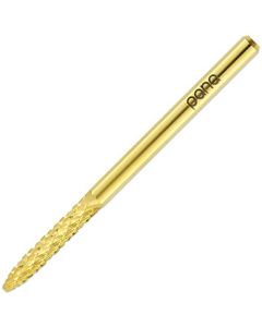 PANA 3/32" Cuticle Clean Nail Carbide Bit for Professional, Nail Salon, Nail Trimmer, Under Nail Cleaner, Electric Drill Machine, Manicure Tools (Gold-UNC, Medium)