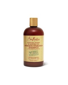 SheaMoisture Intensive Hydration Shampoo for Dry, Damaged Hair Manuka Honey and Mafura Oil Sulfate-Free 13 oz, Gold