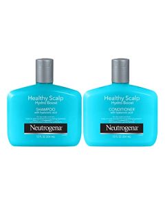 Neutrogena Moisturizing Healthy Scalp Hydro Boost Shampoo & Conditioner for Dry Hair and Scalp, with Hydrating Hyaluronic Acid, pH-Balanced, Paraben & Phthalate-Free, Color-Safe, 12 Fl Oz