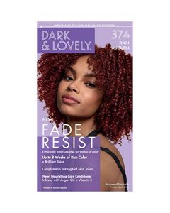 SoftSheen-Carson Dark and Lovely Fade Resist Rich Conditioning Hair Color, Permanent Hair Color, Up To 100 percent Gray Coverage, Brilliant Shine with Argan Oil and Vitamin E, Rich Auburn