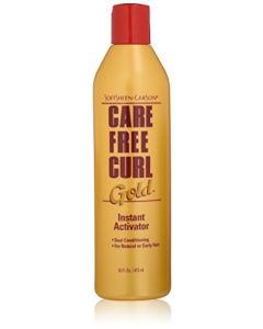 SoftSheen-Carson Care Free Curl Gold Instant Activator, for Natural and Curly Hair, Softens and Hydrates, Moisturizes Hair and Great for Easy Combing, 16 fl oz