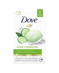Dove Skin Care Beauty Bar For Softer Skin Cucumber And Green Tea 6 Bars More Moisturizing Than Bar Soap 3.75 oz