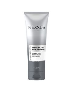 Nexxus Smooth & Full Blow Dry Balm Weightless Style Frizz Control, Volume & Heat Protect Styling Cream for Smooth & Full Hair 6 oz