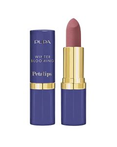 PUPA Milano Winter Blooming Petalips Lipstick - Innovative Sensory Feel - Delicately Rose-Scented - Lightweight And Imperceptible - With Soft Finish Of A Matte Lipstick - 017 Tea Rose - 0.123 Oz