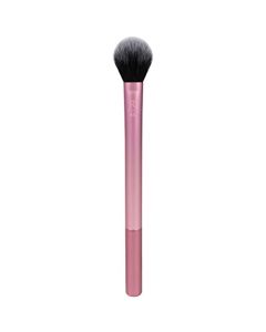 Real Techniques Professional Setting Makeup Brush, For Setting Powders & Highlighters, Soft Bristles For Precision Dusting, Helps Lock in Foundation and Concealer, Pink, 1 Count
