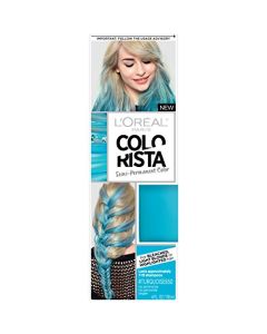 L'Oreal Paris Colorista Semi-Permanent Hair Color for Light Blonde or Bleached Hair, Turquoise