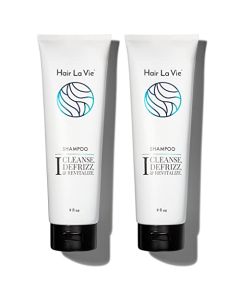 Hair La Vie Shampoo for Growth, Volume & Scalp Health | Naturally-Derived with Tea Tree & Peppermint Oil plus Keratin & Saw Palmetto | Sulfate & Paraben Free | 9 oz. (2-Pack)