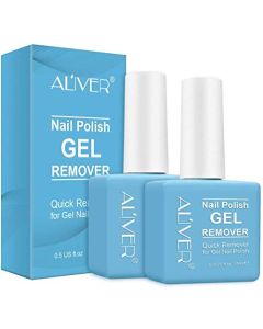 Nail Polish Remover,Gel Remover For Nails In 1-5 Minutes,Easily & Quickly Soak off Gel Polish No Need for Foil,Soaking or Wrapping 15ml (2Pack)