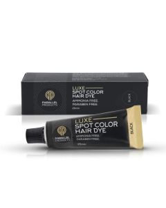 Parallel Products - Luxe Color (Black) - Cream Hair Dye - 25mL - Tint for Professional Spot Coloring - Covers Grey Hair - Root Touch-Up