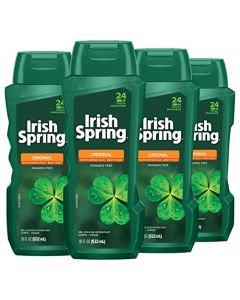 Irish Spring Original Body Wash for Men - 18 Fl Oz (Pack of 4)