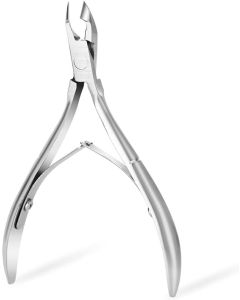 Rikans Professional Cuticle Clippers for Nails – Razor Sharp Cuticle Trimmer Tool – Durable Stainless Steel Cuticle Clippers for Adults – Ergonomic Non-Slip Handle for Fingernails & Toenails (Silver)