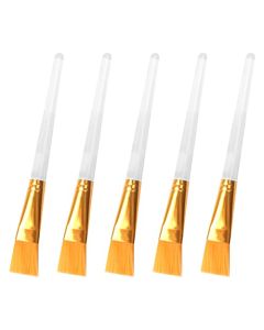 YEEPSYS 5 Pack Facial Mask Brushes, Makeup Brush, Transparent Cosmetic Tools for Facial, Eye and DIY Mask