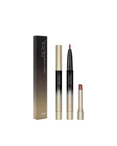 KISSIO Lipstick,Lip Liner and Lipstick Set,2-in-1 Pencil,Matte Lipstick,Pigmentation and Long Lasting,Non-Dry,Cruelty free,0.07 and 0.035 Oz (12#)