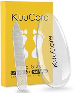 Nano Glass Foot File & Nail File, Foot Scrubber Callus Remover for Feet, Foot Care Pedicure Tool for Dead Skin Removal, Foot Rasp for Hard Skin, Cracked, Wet and Dry Feet
