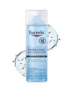 Eucerin Hydrating 3-in-1 Micellar Water, Formulated with Hyaluronic Acid, 6.8 Fl Oz Bottle