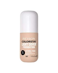 Revlon ColorStay Light Cover Liquid Foundation, Hydrating Longwear Weightless Makeup with SPF 35, Light-Medium Coverage for Blemish, Dark Spots & Uneven Skin Texture, 130 Porcelain, 1 fl. oz.
