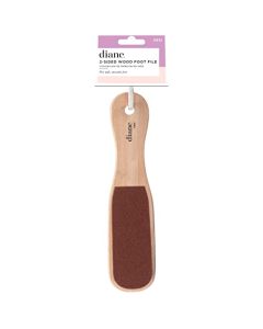 Diane 2-Sided Foot File – Smoother Feet and Callus Remover for Men and Women –Wood Handle – 10” x 2 3/8” – D932