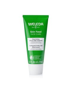 Weleda Skin Food Face Care Nourishing Oil-to-Milk Cleanser, 2.5 Fluid Ounce, Plant Rich Cleanser with Sunflower Seed Oil, Chamomile Extract and Pansy