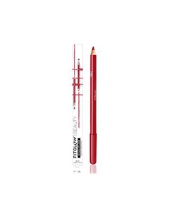 FITGLOW Beauty - Natural Lip Liner Pencil With Blending Brush | Vegan, Woman-Owned Clean Beauty (Red)
