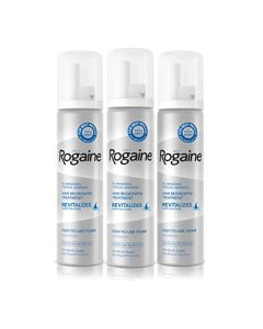 Men's Rogaine 5% Minoxidil Foam for Hair Loss and Hair Regrowth, Topical Treatment for Thinning Hair, 3-Month Supply, 2.11 Ounce (Pack of 3)