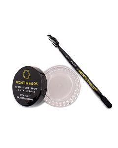 Arches & Halos Set And Sculpt Styling Wax - Delivers The Perfect Feathered Brow Look - Clear Formulation For All Skin Tones And Brow Types - No Residue Or Flaking - Long Lasting Hold - 0.28 Oz