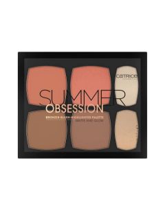 Catrice | Summer Obsession Bronzer, Blush, & Highlighter Palette Matte and Glow | Face Makeup for All Skin Types | Vegan & Cruelty Free | Made Without Parabens, Alcohol, & Microplastic Particles