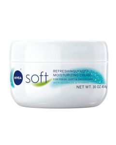 NIVEA Soft Cream, Refreshingly Soft Moisturizing Cream, Body Cream, Hand Cream, Face Cream, 16 Oz Jar