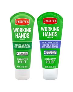 O'Keeffe's Working Hands Hand Cream, 3 oz Tube and Night Treatment Hand Cream, 3 oz Tube