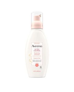 Aveeno Active Naturals Ultra-Calming Foaming Cleanser, Fragrance-Free, 6-Ounce Bottle (Pack of 3)