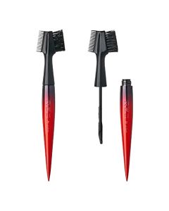 RED by Kiss Edge Cara 4 in 1 Edge Brush Comb Boar Bristles with Edge Fixer (Strawberry Acai)