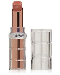 L'Oreal Paris Makeup Colour Riche Plump and Shine Lipstick, for Glossy, Radiant, Visibly Fuller Lips with an All-Day Moisturized Feel, Coconut Plump, 0.1 oz.