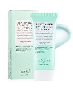 Benton Air Fit UV Defense Sun Cream, SPF 50/PA++++, 1.69 fl oz (50 ml), UV Protection, Brightening, Wrinkle Care, Without White Cast, Lightweight yet Moisturizing, Soothing and Calming Properties, Maintaining Youthful Skin
