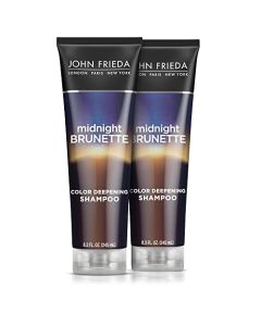 John Frieda Midnight Brunette Visibly Deeper Color Deepening Shampoo, 8.3 Ounce (Pack of 2), with Evening Primrose Oil, Infused with Cocoa