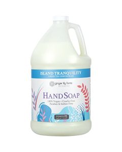 Ginger Lily Farms Botanicals All-Purpose Liquid Hand Soap Refill, Island Tranquility, 100% Vegan & Cruelty-Free, Green Tea Lemongrass Scent, 1 Gallon (128 fl oz)
