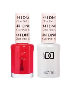DND Gel Polish Set - 1 each of Pink Gel Polish and Pink Nail Polish, 441 Clear Pink, 0.5 Fl Oz