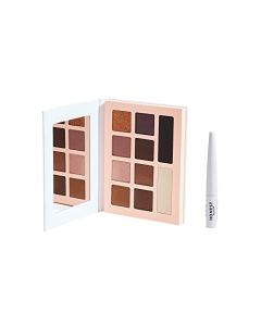Honest Beauty Liquid Eyeliner Vegan Smudge Flake Transfer Proof Carbon Free Silicone Free Cruelty Free Ophthalmologist Tested with Get It Together Eyeshadow Palette with 10 Pigment-Rich Shades