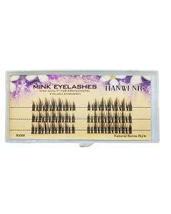 Manga Lashes Individual Cluster Lashes Anime Lashes Natural Look Thin Cotton Band Manga Eyelashes Japanese Asian Natural Eyelashes Soft and Light Korean Anime Eyelashes by Hanwener