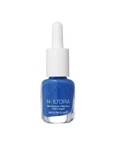 Nailtopia Bio-Sourced Chip Free Nail Lacquer - Vegan And Cruelty Free - Strengthens And Conditions - Delivers Healthy Manicures And Pedicures - Long Lasting - How Blue-Tiful - 0.17 Oz Nail Polish