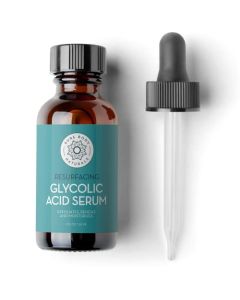 Glycolic Acid Serum, 1 fl oz - Resurfaces, Renews and Moisturizes - Face Serum - by Pure Body Naturals