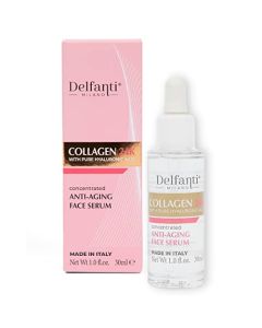 Delfanti Milano • COLLAGEN 24K with pure HYALURONIC Acid • Concentrated Anti-Aging Face Serum • Made in Italy