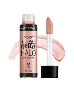 Wet n Wild MegaGlo Hello Halo Liquid Highlighter Makeup, Shimmer, Rose Gold Halo Gorgeous