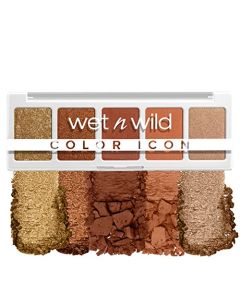 wet n wild Color Icon Eyeshadow Makeup 5 Pan Palette, Orange Sundaze, Matte, Shimmer, Metallic, Long Wearing, Rich Buttery Pigment, Cruelty Free