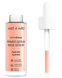 wet n wild Prime Focus Primer Serum for Face, Hydrating for Dry Skin, Makeup Primer Serum