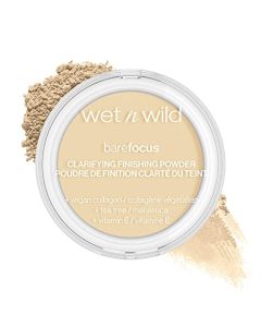 Wet n Wild Bare Focus Clarifying Finishing Powder | Matte | Pressed Setting Powder Fair-Light
