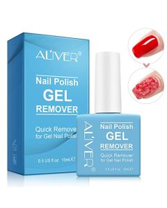 Gel Nail Polish Remover 0.5 Fl Oz, Professional Gel Remover for Nails, Easily & Quickly Remove Nail Polish in 3-5 Minutes, Doesn't Hurt Nails, No Need For Foil, Soaking Or Wrapping